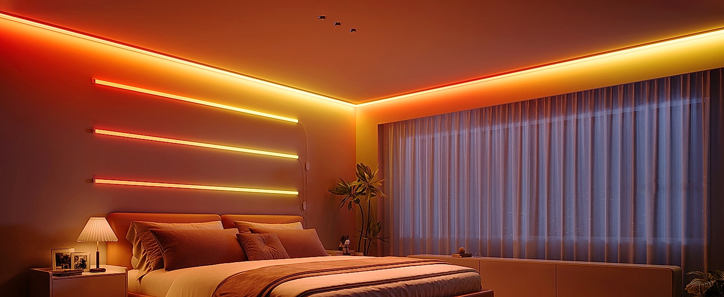 Govee RGBIC LED Strip Lights 16.4ft Smart Bluetooth Color — side view