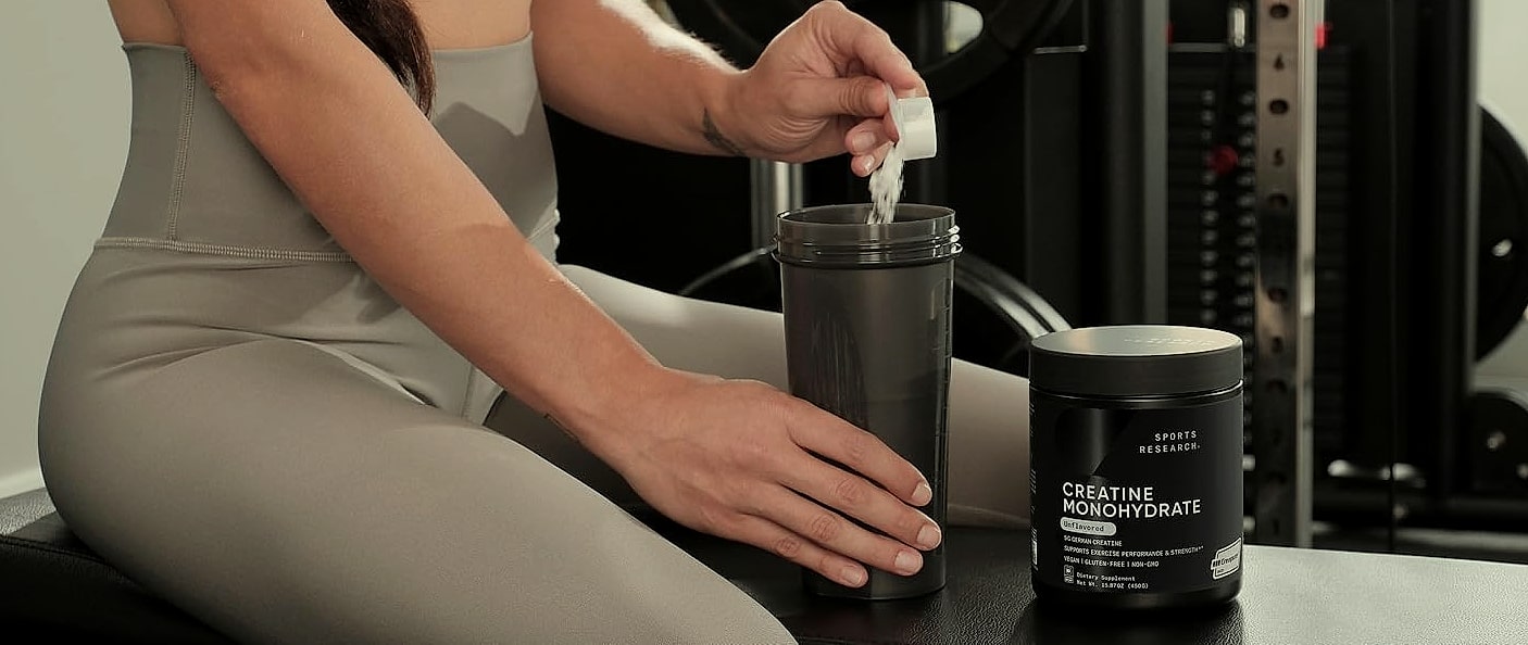 Sports Research Creatine Monohydrate 5g Powder for Strength — package contents