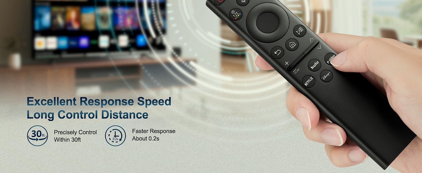 Acoyer Replacement Remote Control for Roku TV, 2-Pack — close-up details