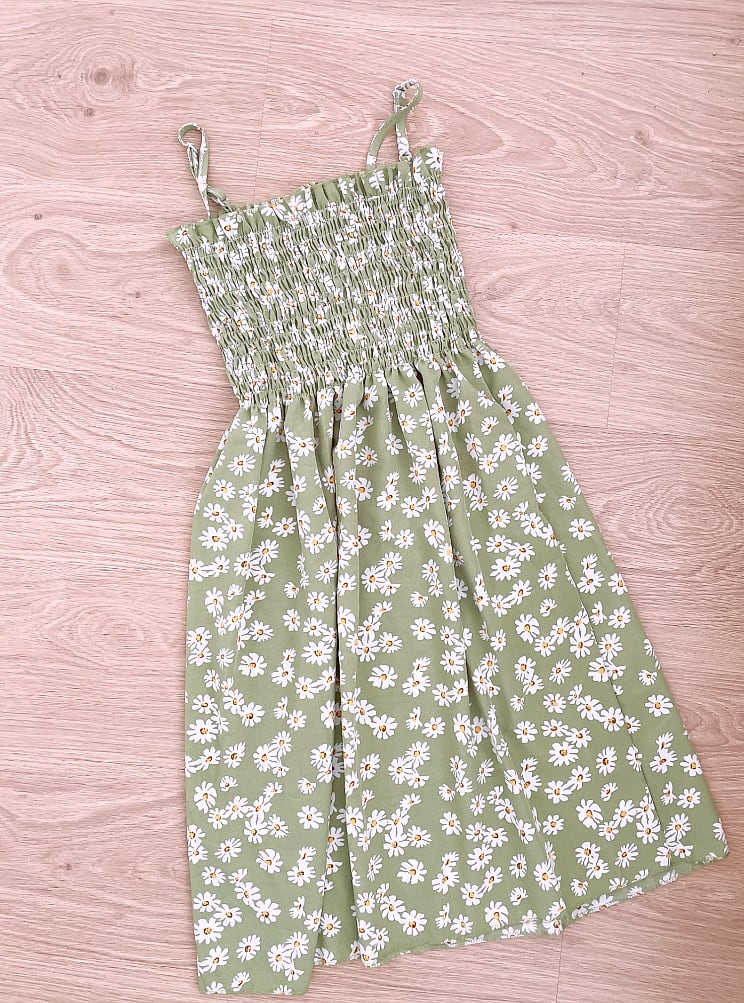 XIBUSANA Chiffon Mini Dress Sleeveless High Waist Summer — interior detail