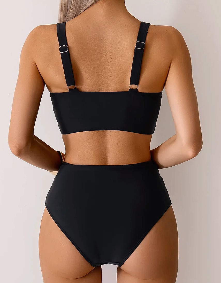 Barupshe High Waist Bikini Push Up Swimsuit Women — side view