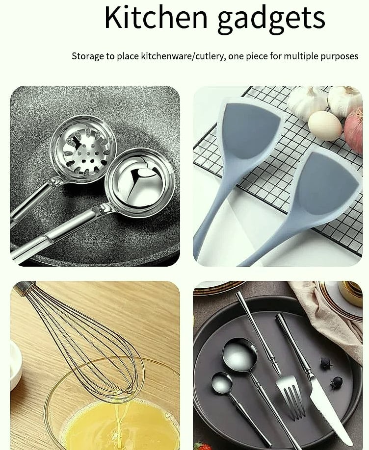 LISM Multifunctional Kitchen Utensil Holder with Chopsticks — assembled view