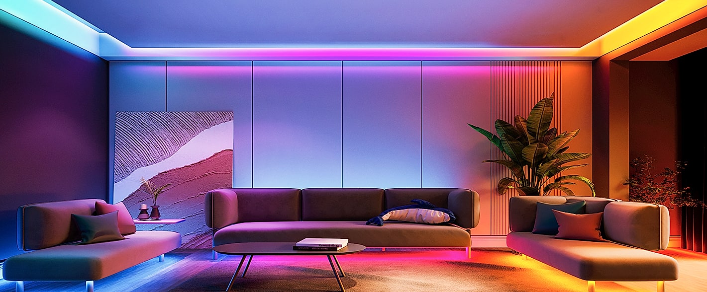 Govee RGBIC LED Strip Lights 16.4ft Smart Bluetooth Color — package contents