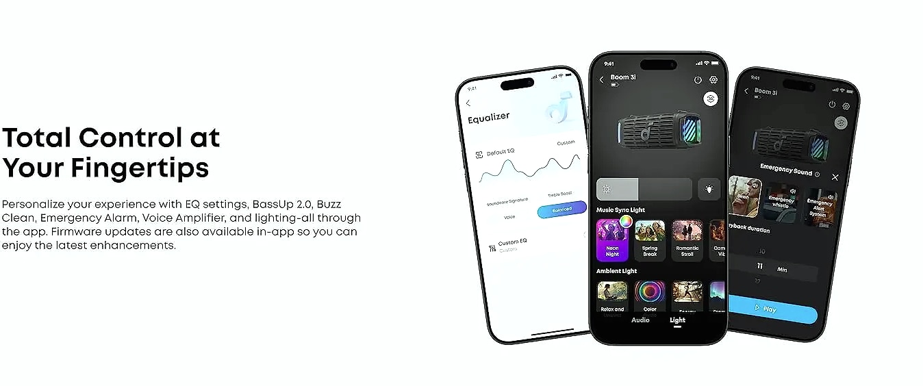 Soundcore Boom 3i Waterproof Bluetooth Speaker, IP68 — feature highlights