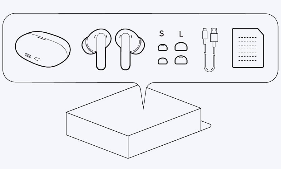 Redmi Buds 8 Pro TWS Earbuds with Active Noise Cancellation — assembled view
