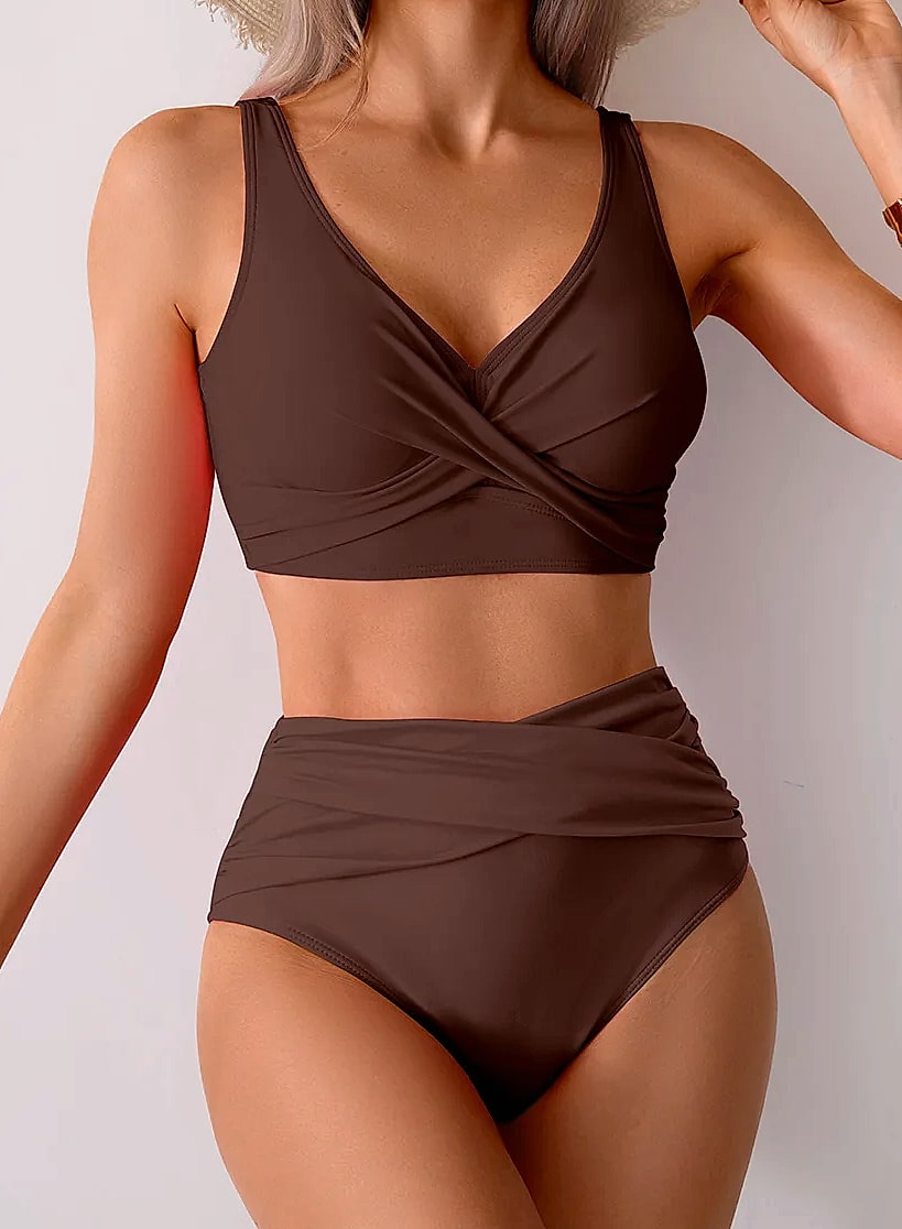 Barupshe High Waist Bikini Push Up Swimsuit Women — assembled view