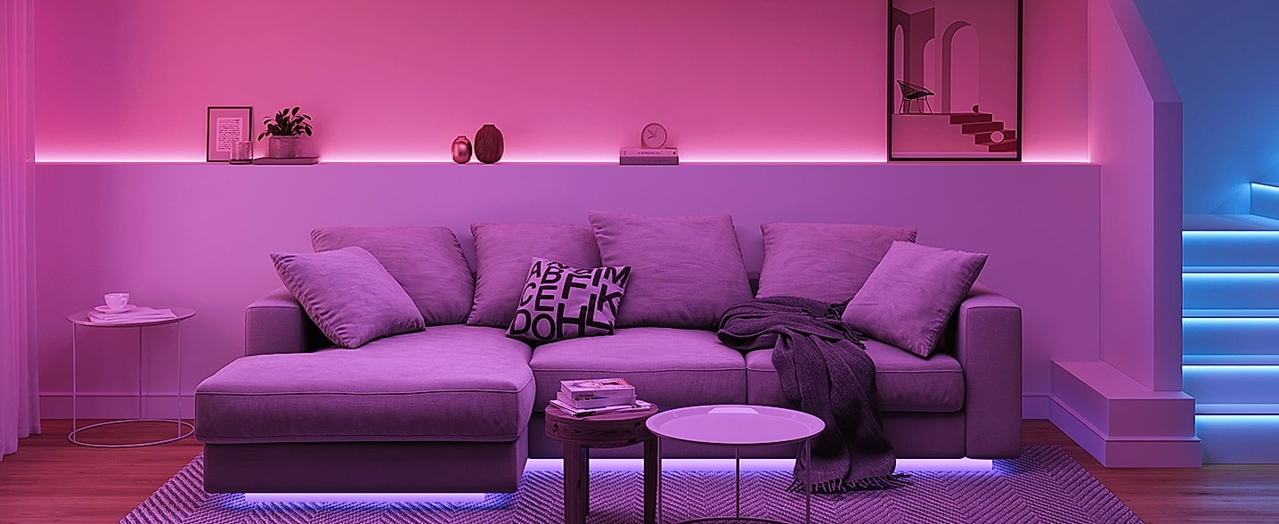 Govee RGBIC LED Strip Lights 16.4ft Smart Bluetooth Color — build progress