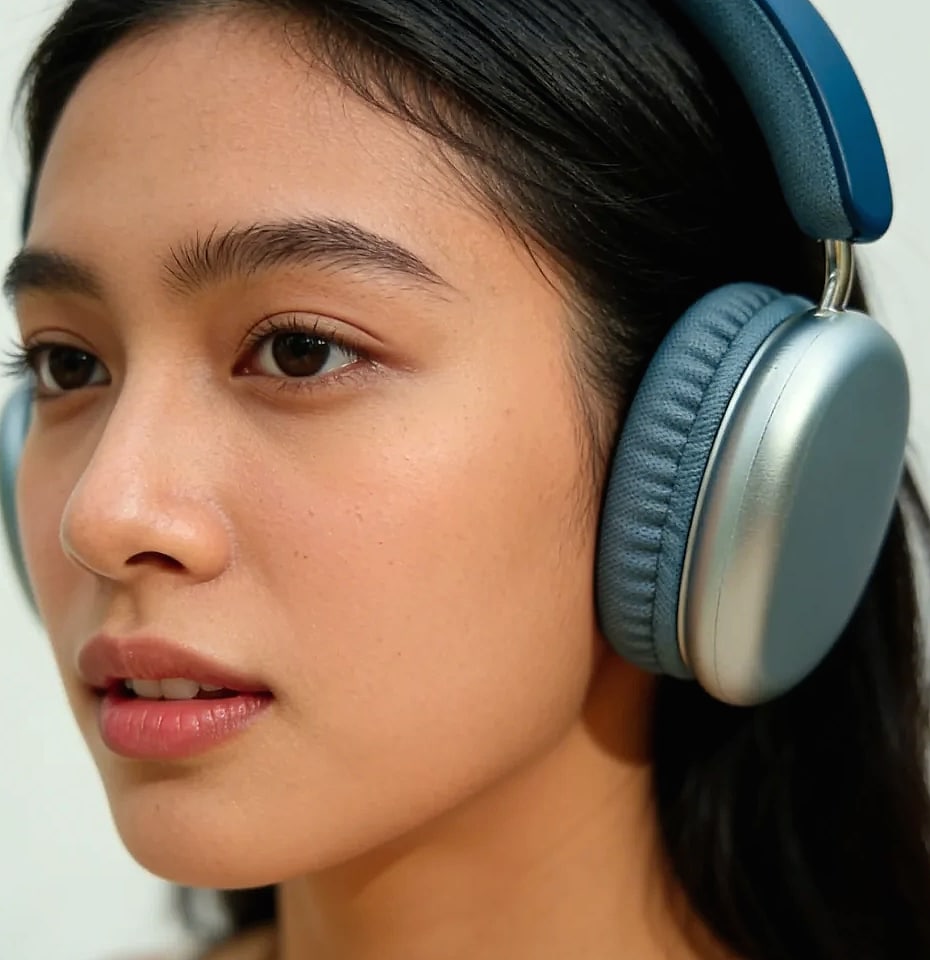 TD-20 Wireless Headphone Bluetooth 5.3 with 40mm Driver — parts overview