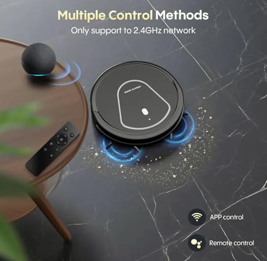 SHXI Robot Vacuum and Mop Combo, 5000Pa Suction — close-up details