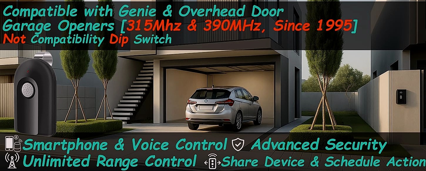 Datonten Genie ACSCTG Garage Door Opener Remote 2-Pack — package contents