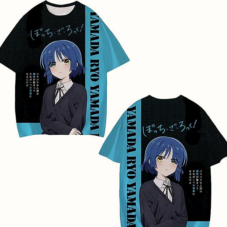 Bocchi The Rock 3D Print T-Shirt Short Sleeve — build progress