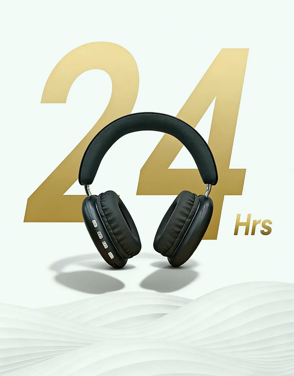 TD-20 Wireless Headphone Bluetooth 5.3 with 40mm Driver — assembled view