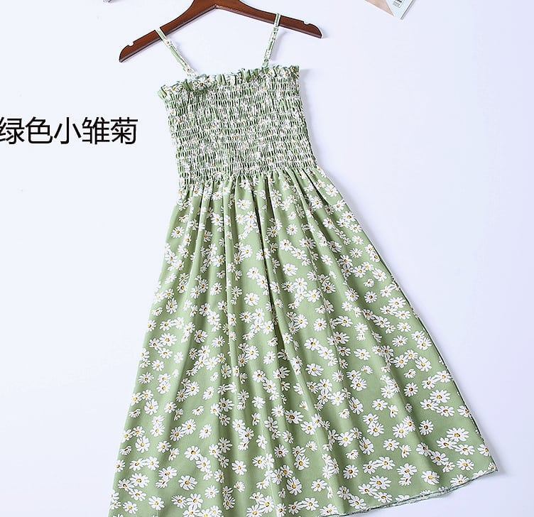 XIBUSANA Chiffon Mini Dress Sleeveless High Waist Summer — assembled view