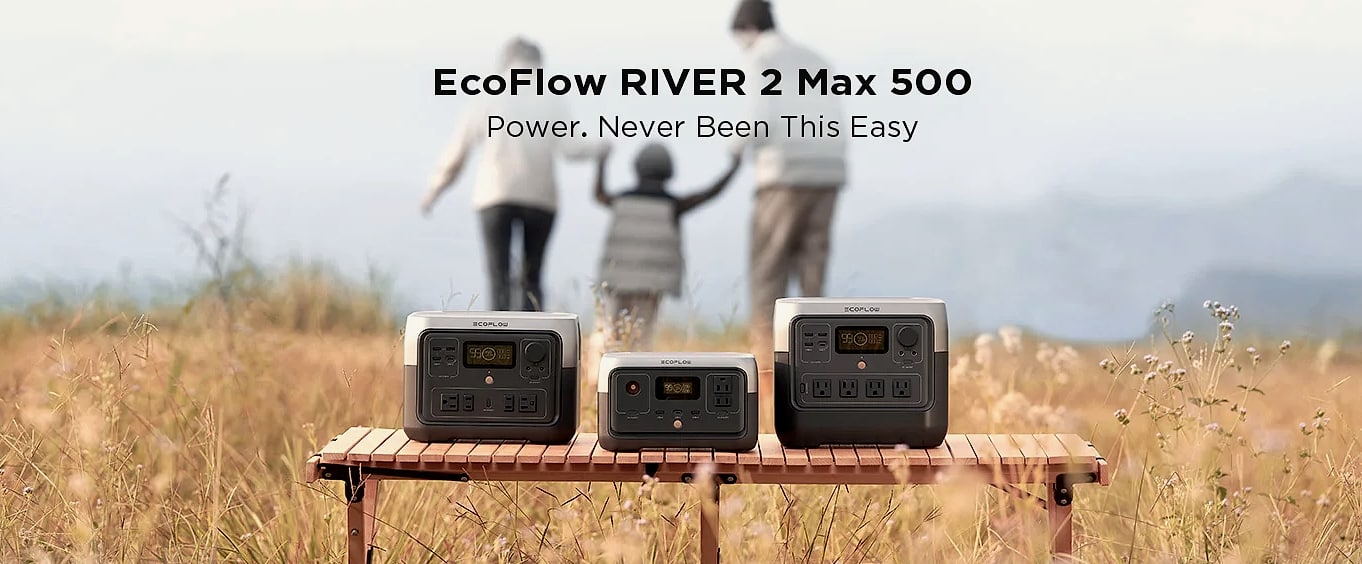 EcoFlow RIVER 2 Max 512Wh Portable Power Station — size comparison