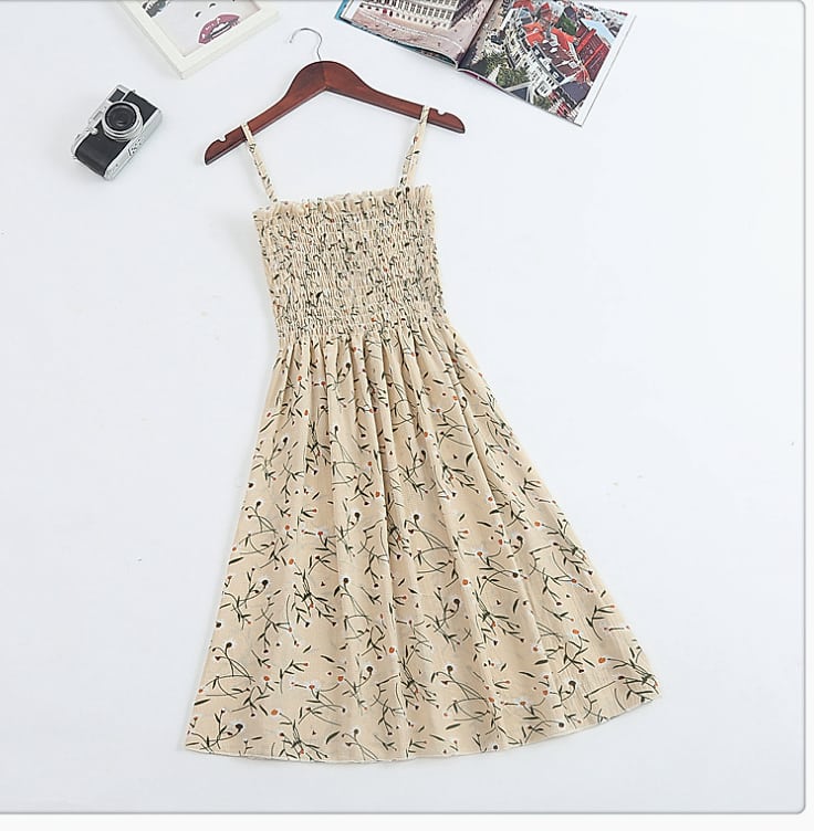 XIBUSANA Chiffon Mini Dress Sleeveless High Waist Summer — package contents
