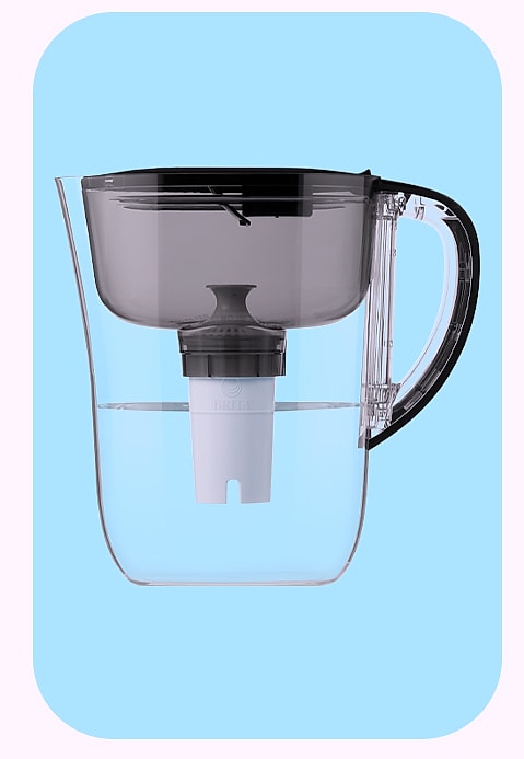 Brita Large 10-Cup Water Filter Pitcher, BPA-Free — size comparison