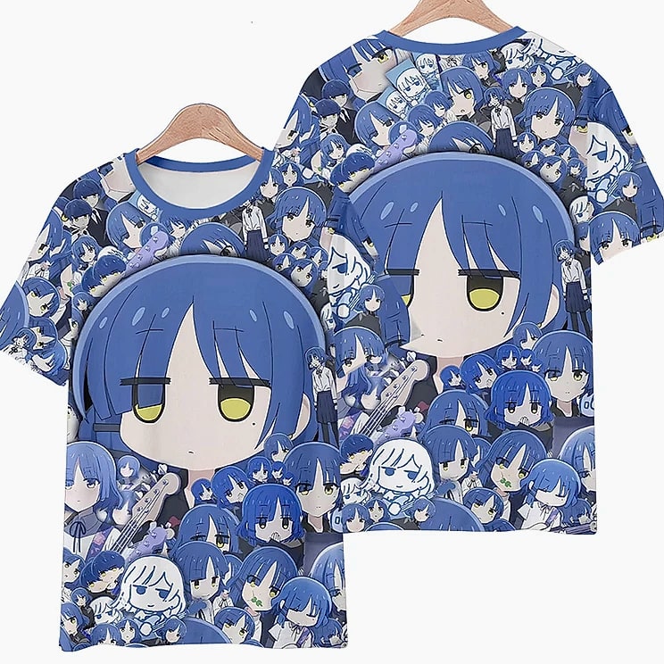 Bocchi The Rock 3D Print T-Shirt Short Sleeve — feature highlights