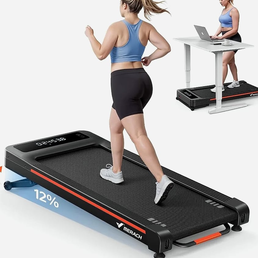 W50 Walking Pad Treadmill 12% Auto Incline 400lbs Capacity — package contents