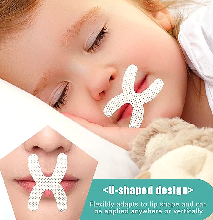 30-Pack X-Shape Mouth Tape Sleep Strips Anti-Snoring — assembled view