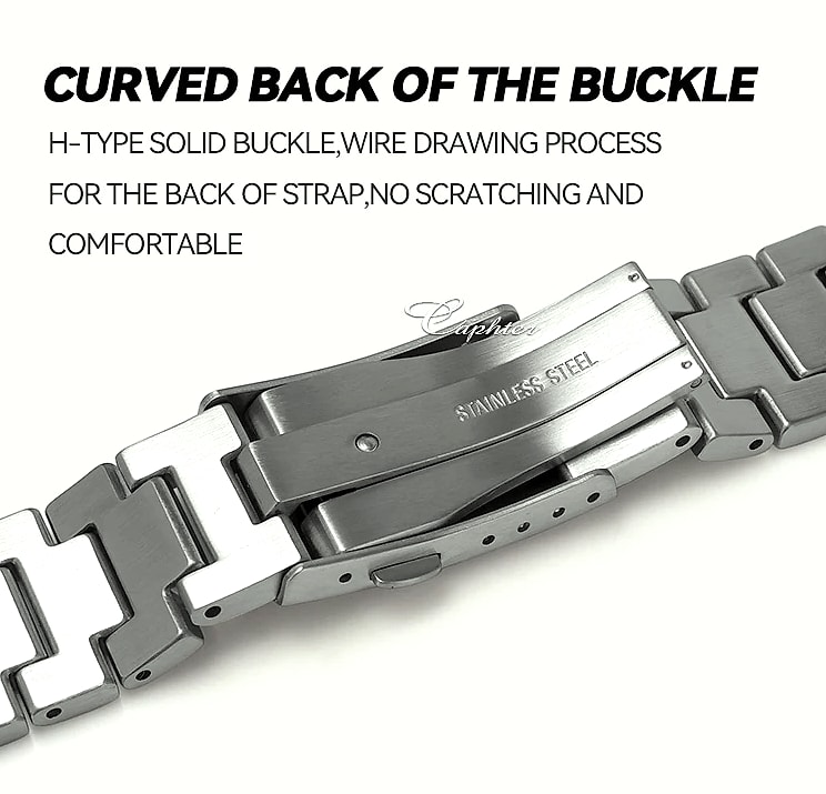 Caphter GM-2100 Metal Watchband Stainless Steel Bracelet — build progress