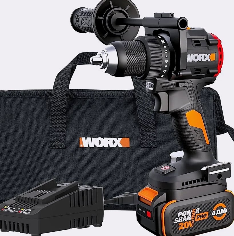 Kankeirr 20V Brushless Cordless Drill Driver 930 in·lbs — package contents