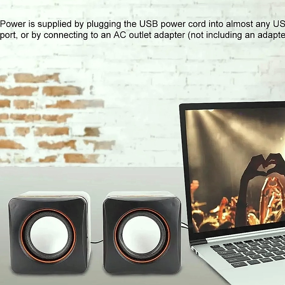 DUTRIEUX Mini USB Stereo Speaker System for Laptops — feature highlights