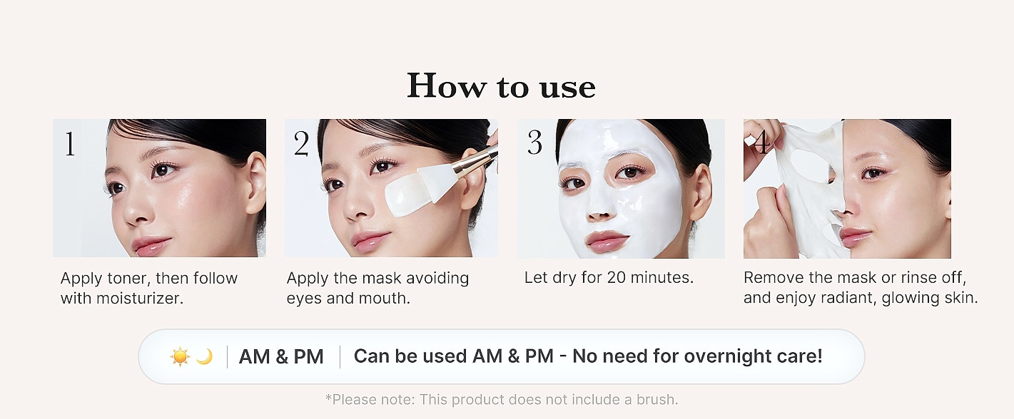 medicube Wrapping Mask Collagen Overnight Peel Off Facial — assembled view