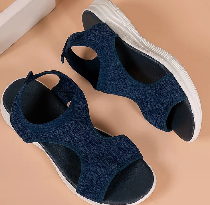 NAZSQ Women's Mesh Knitted Beach Sandals Wedge Roman Style — feature highlights
