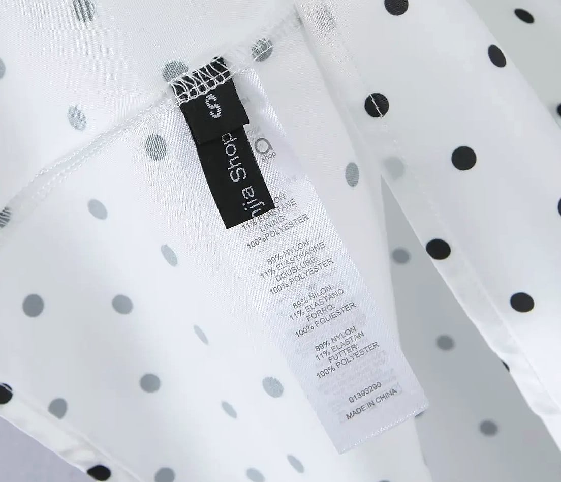 YENKYE Women Vintage Polka Dot A-Line Knee Skirt — size comparison