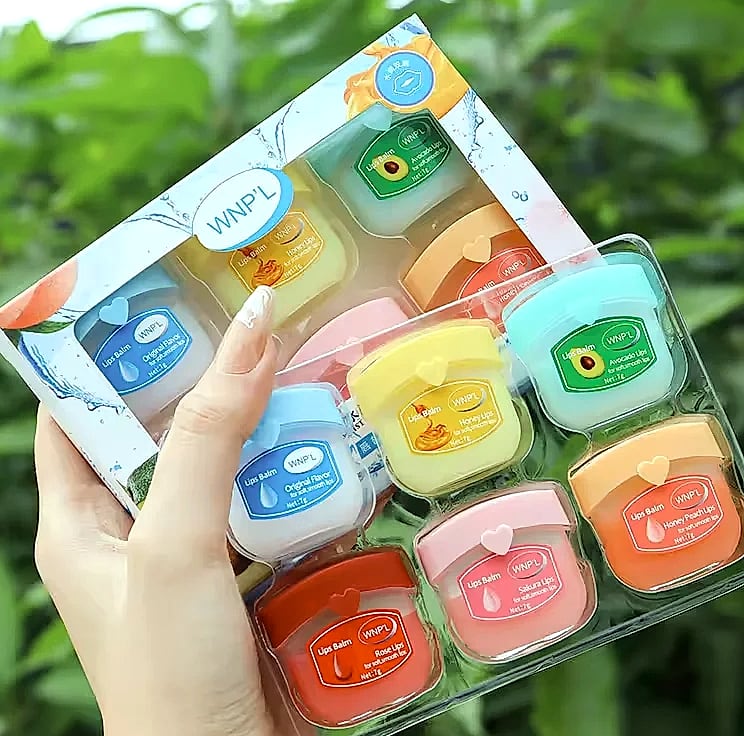 Fruit Series Lip Balm Set, 4/6/8 Pack Moisturizing Lip Care — assembled view