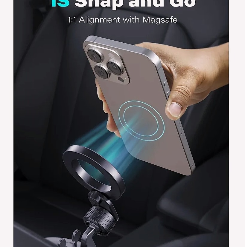 MagSafe CD Slot Phone Mount with 17 Strong Magnets — feature highlights