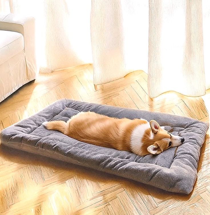 Booteely Extra Large Plush Dog Bed Sofa, 120cm Pet Mat — close-up details