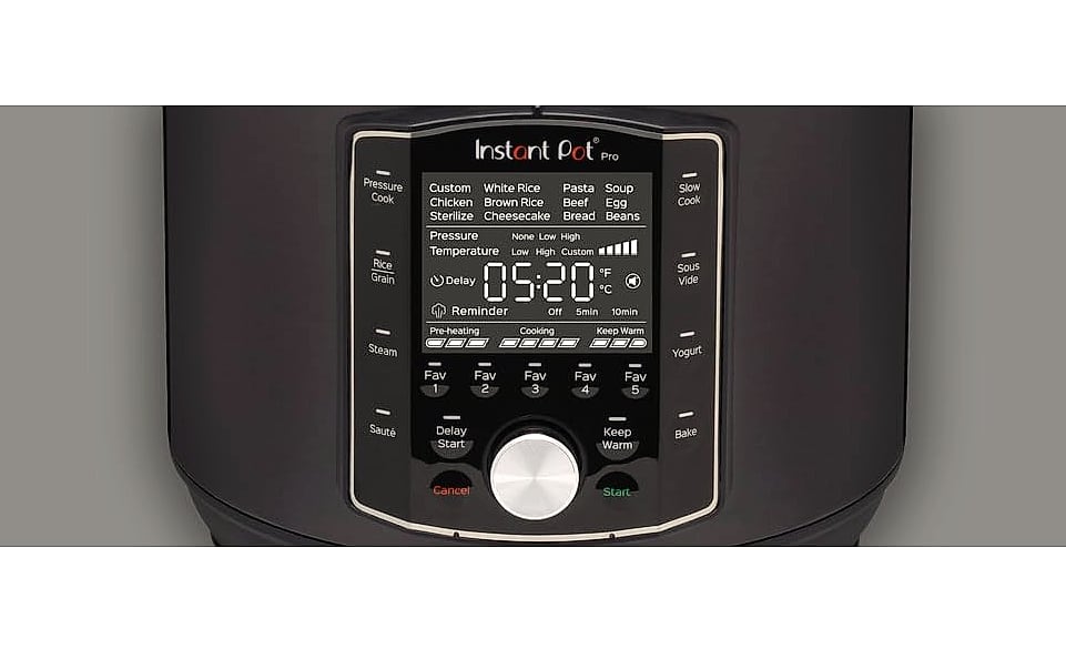 Instant Pot Pro 10-in-1 Pressure Cooker, 6 Quart — close-up details