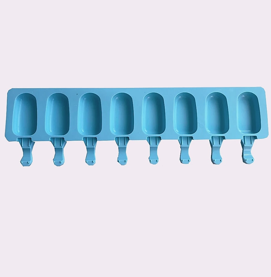 8-Hole Silicone Popsicle Mold for Homemade Ice Cream and — parts overview