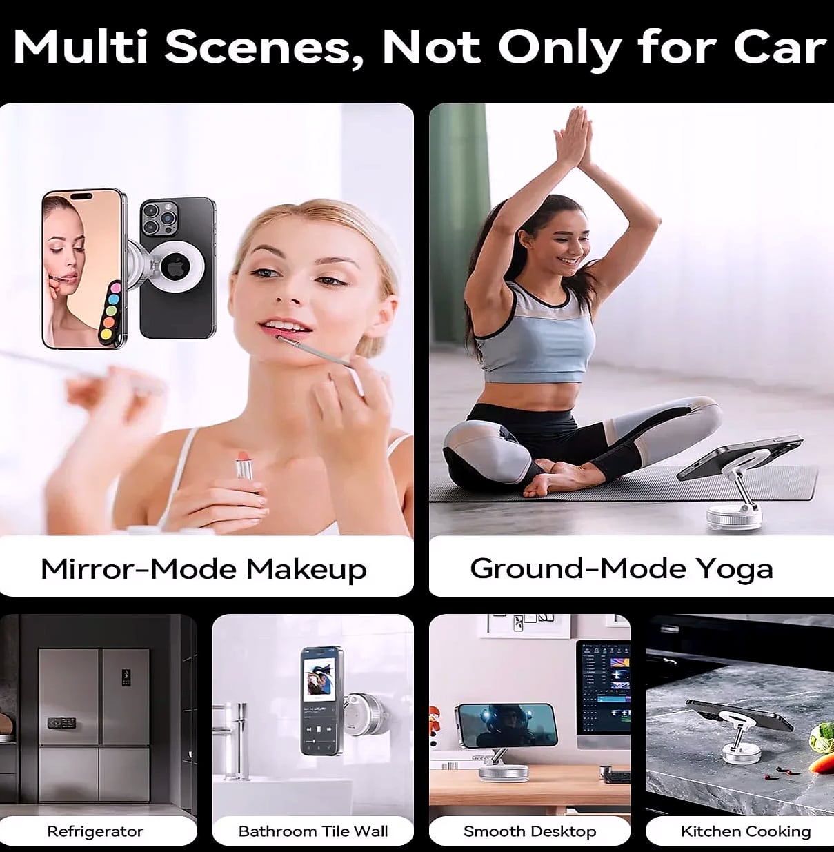 DUTRIEUX Magnetic Car Phone Mount 360° Adjustable — side view