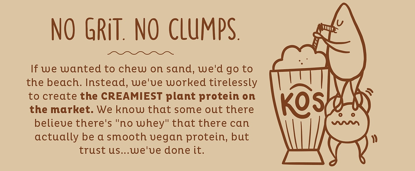 KOS Plant Based Vanilla Protein Powder, Organic Vegan — build progress