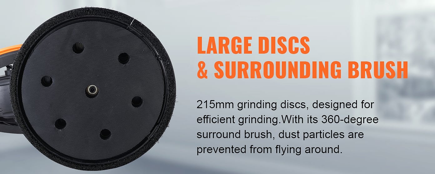 SucceBuy 900W Drywall Sander with Variable Speed Motor — interior detail
