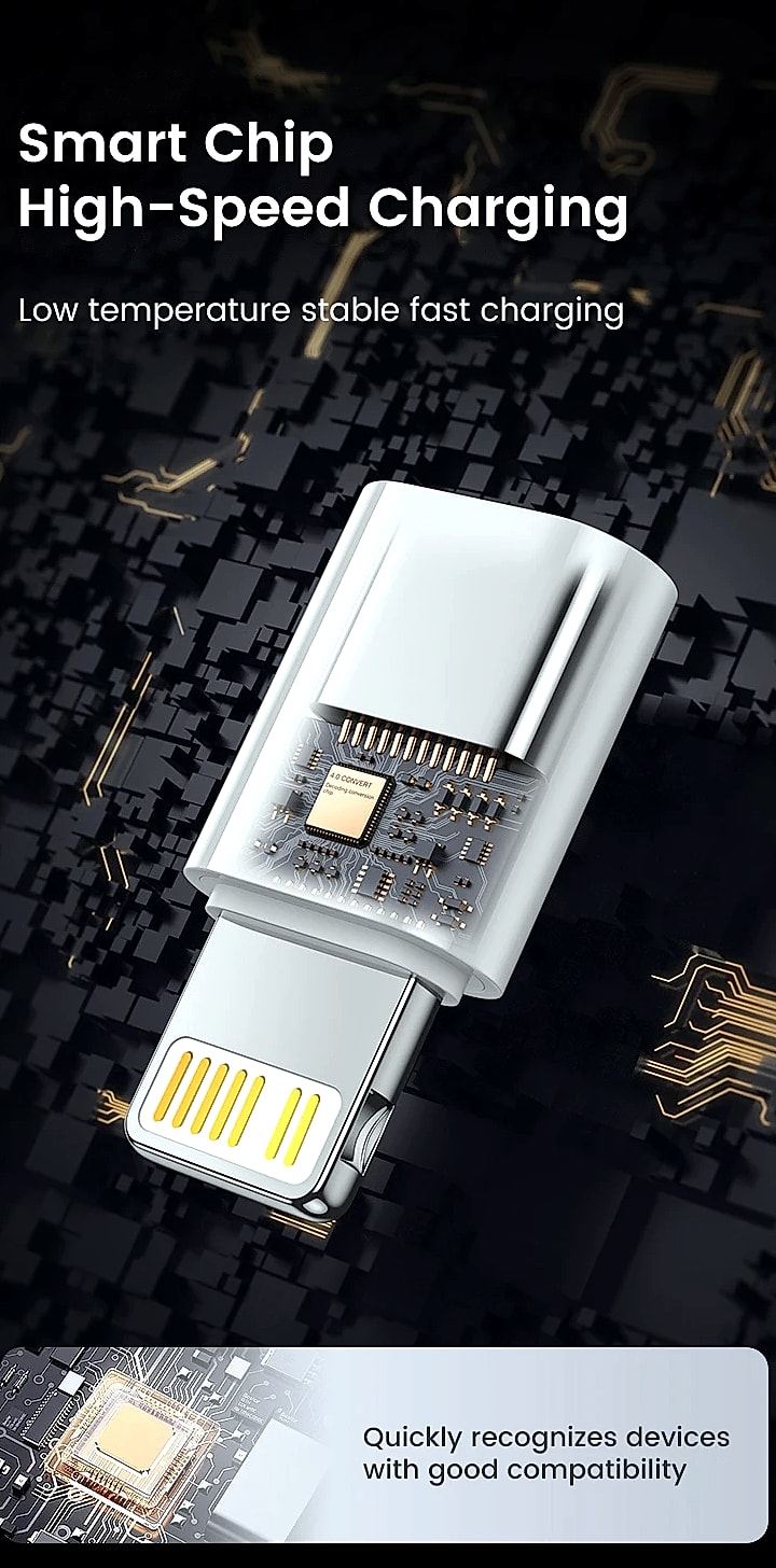 Olaf USB-C to Lightning Adapter for iPhone Fast Charging — feature highlights