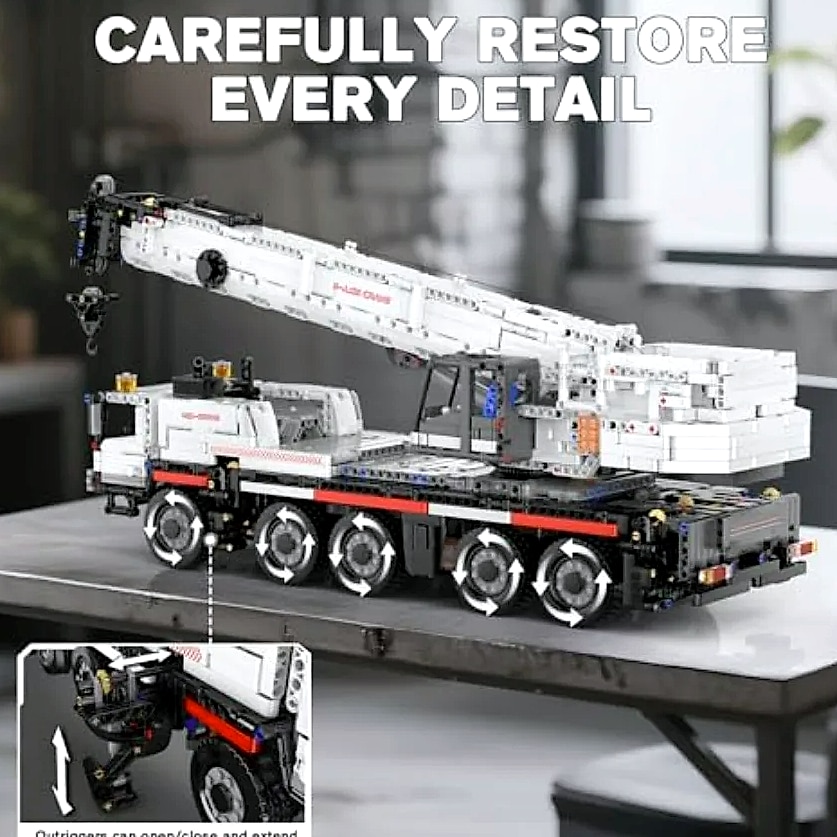 Mould King 17075 APP Programmable Construction Crane — feature highlights