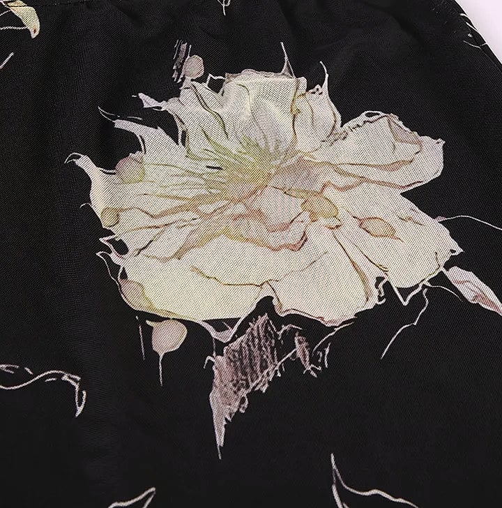 Goth Dark Y2K Double Layer Mesh A-Line Skirt Fairy — size comparison