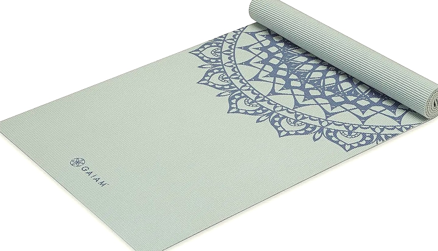 5mm Thick Non-Slip Yoga Mat, 68" x 24" Lightweight — side view