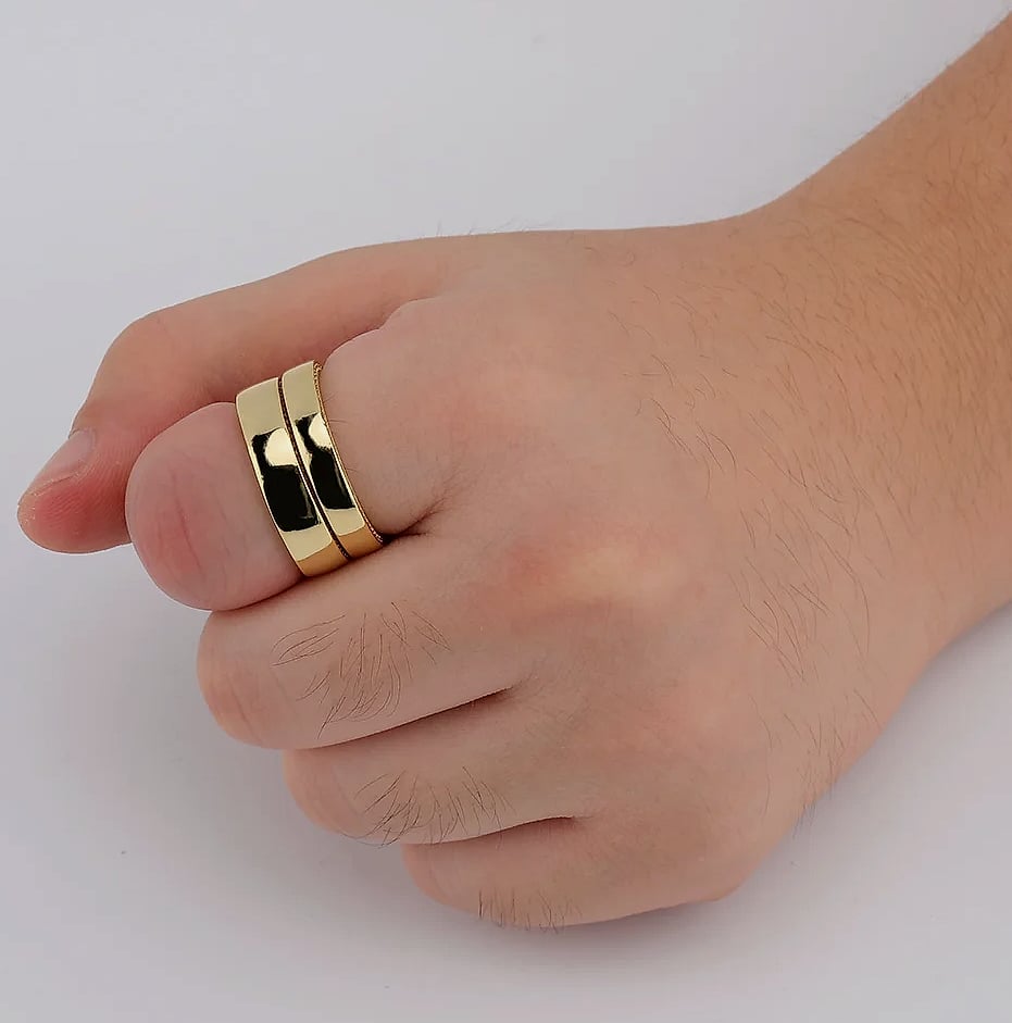 TOPGRILLZ Couple Rings 4mm/6mm 925 Sterling Silver — parts overview