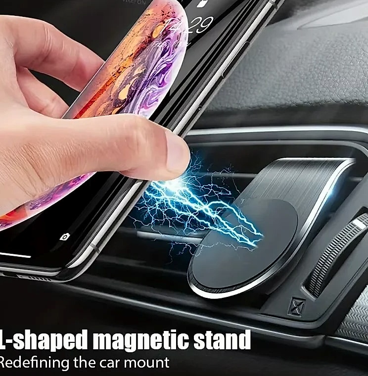 Magnetic Car Phone Holder Air Vent Clip Mount — package contents