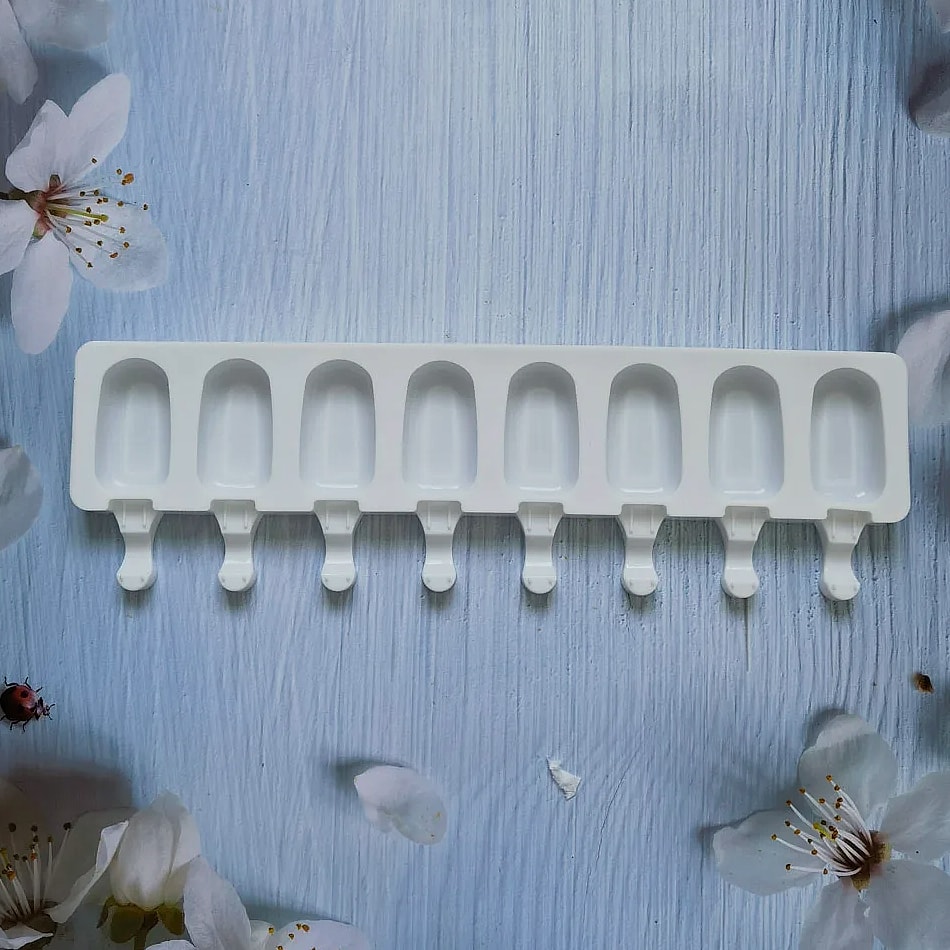8-Hole Silicone Popsicle Mold for Homemade Ice Cream and — build progress