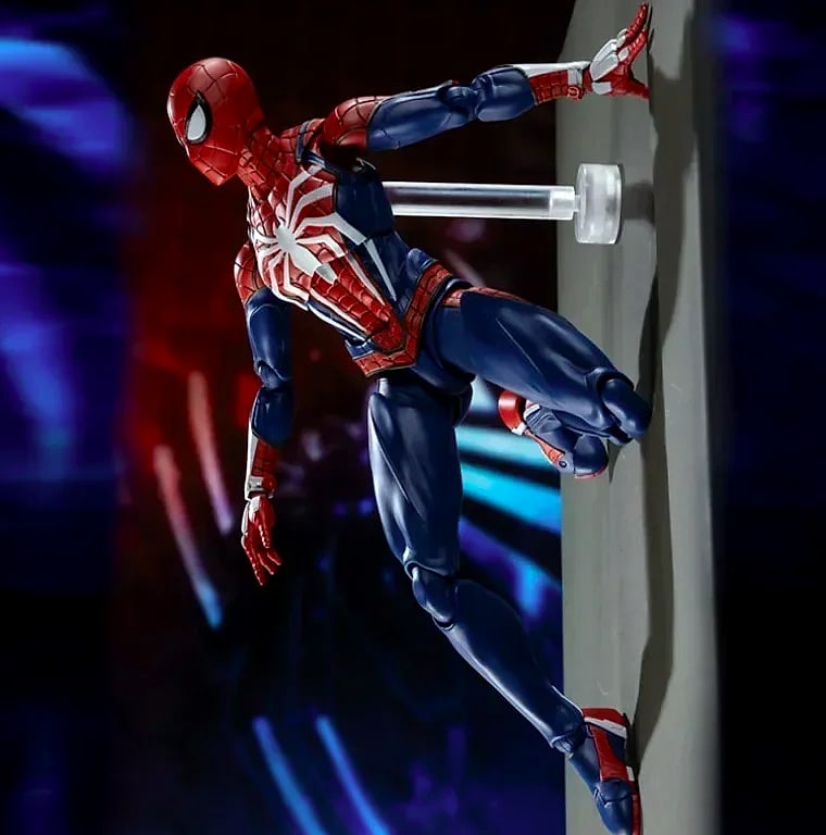 Bandai S.H. Figuarts PS4 Spider-Man Action Figure — scale reference