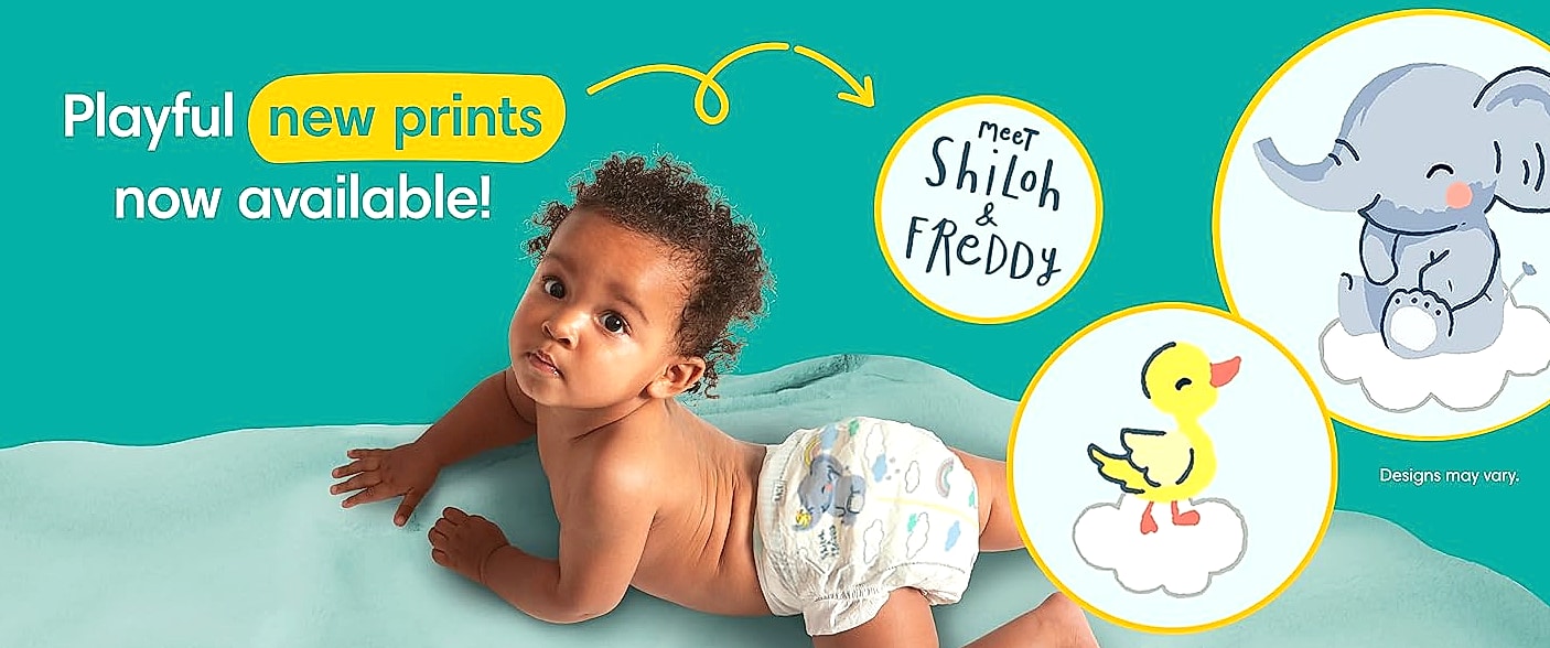 Pampers Swaddlers Size 4 Diapers, 150 Count, Dry Comfort — assembled view