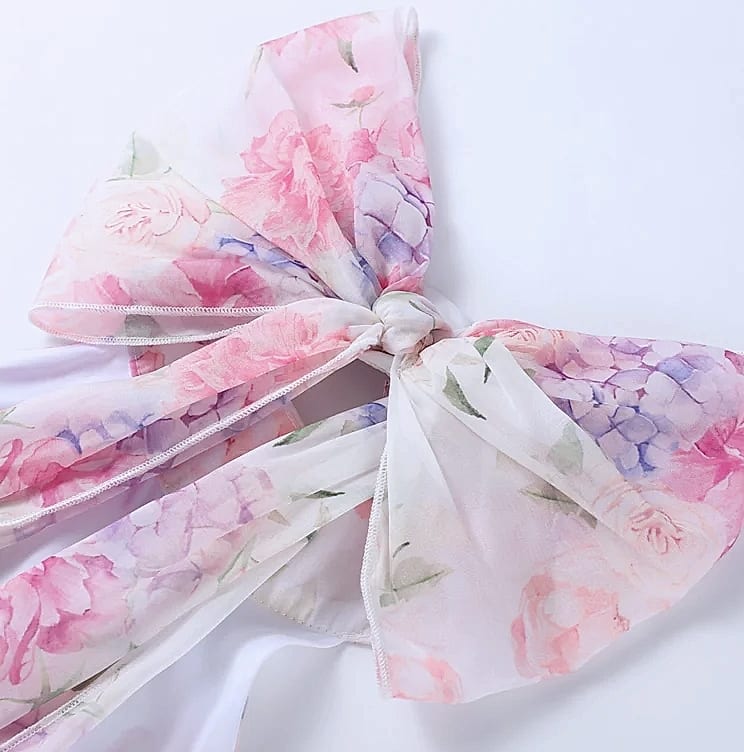 Chic Floral Printed Mini Dress Backless Sleeveless Hem — build progress