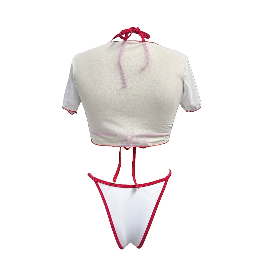 Varleinsar V6854 Cherry Print Three-Piece Bikini Set — feature highlights