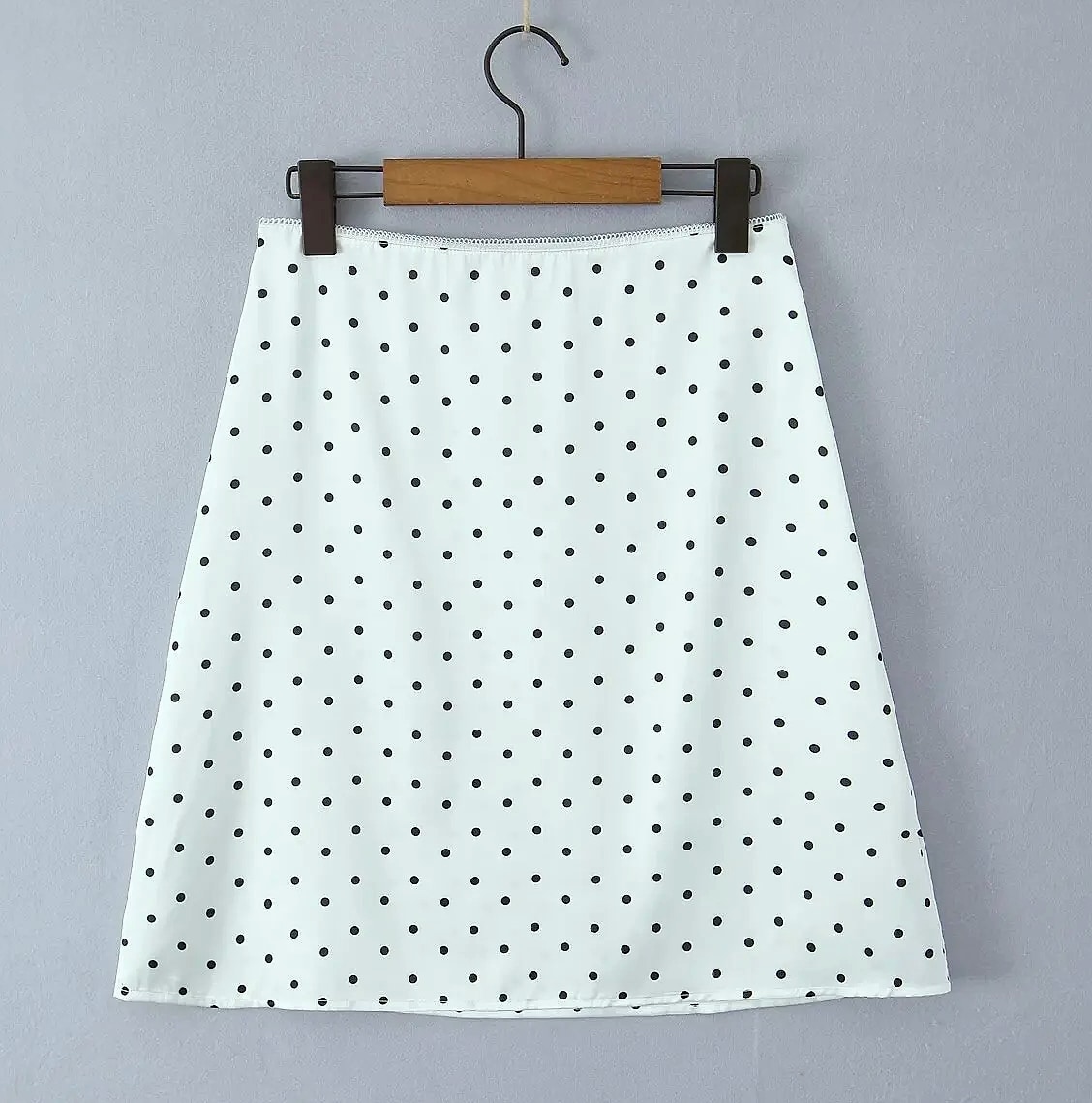 YENKYE Women Vintage Polka Dot A-Line Knee Skirt — package contents