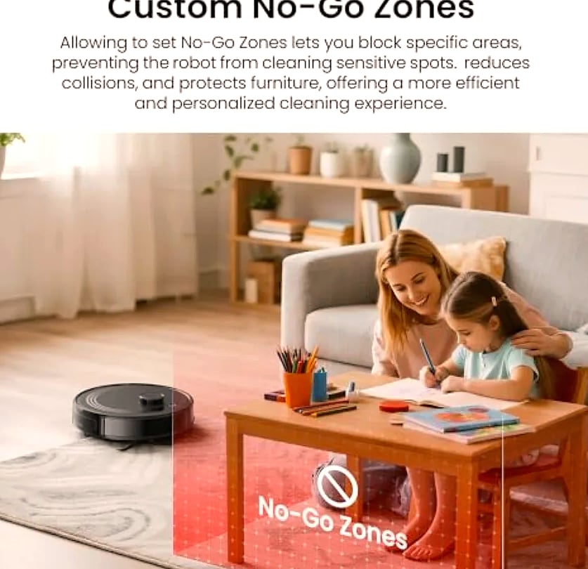 SHXI M2 Plus Robot Vacuum with 75-Day Self-Emptying Station — parts overview